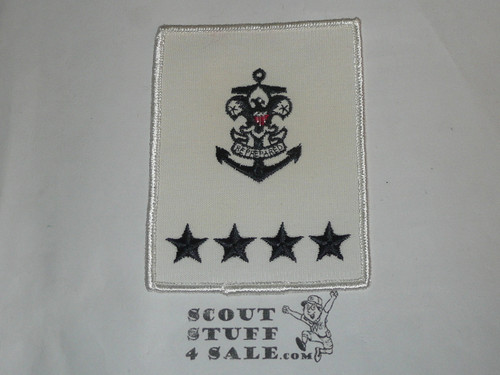Sea Scout Position Patch, National Sea Scout Committee on white twill with r/e