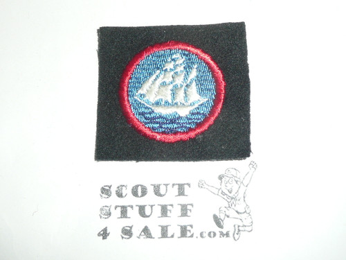 Sea Scout Explorer Long Cruise Patch, blue felt