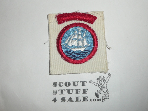 Sea Scout Explorer Long Cruise Patch, White c/e twill with additional long cruise arc
