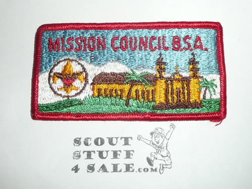 Mission Council Patch (CP), fully embroidered with small letters