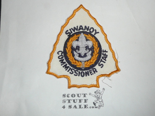Siwanoy Council Commissioner Staff Arrowhead Patch, c/e