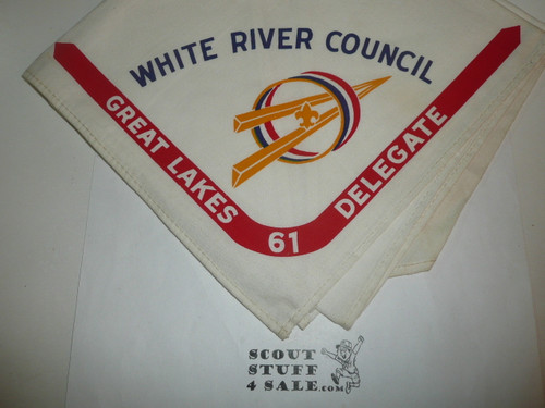 White RIver Council Neckerchief, Delegate to 1961 Explorer Conference