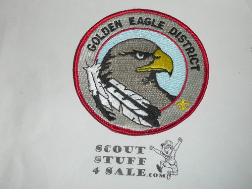 San Gabriel Valley Council Patch (CP), Golden Eagle District, 3.5" round