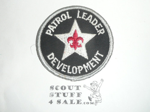 Patrol Leader Development Patch, Black twill