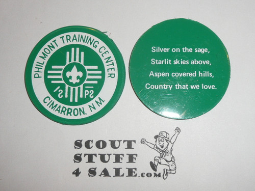 Philmont Scout Ranch, Training Center Plastic token, Silver on the Sage