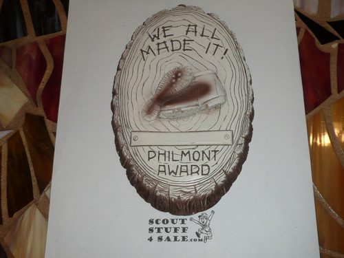 Philmont Scout Ranch Plaster Wall Ornament, We All Made it!
