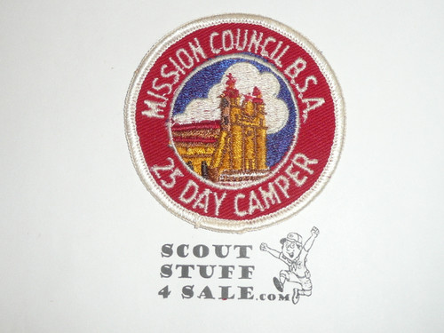 25 Day Camper Patch, Mission Council