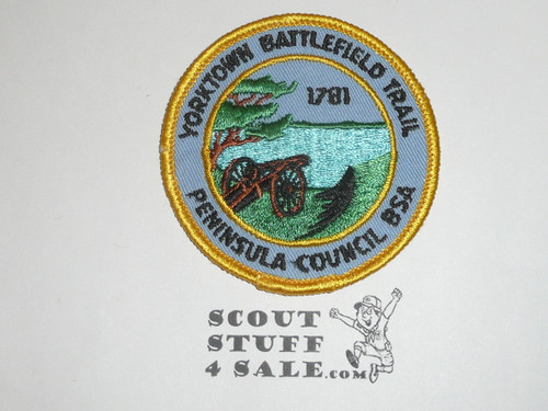 Yorktown Battlefield Trail Hike Patch, Peninsula Council