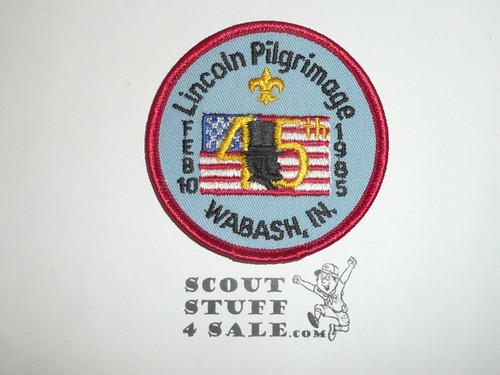 1985 Lincoln Pilgrimage Patch - Boy Scout