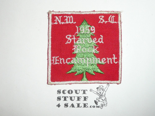 1959 Starved Rock Encampment Patch - Boy Scout