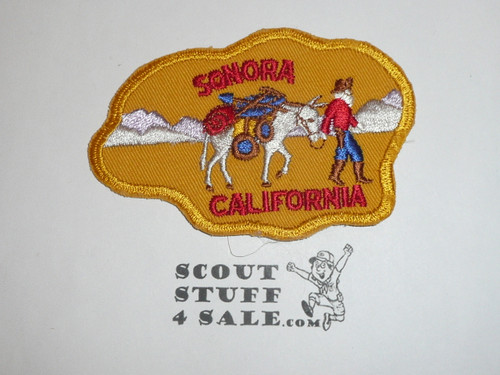 Vintage Sonora California Travel Souvenir Patch