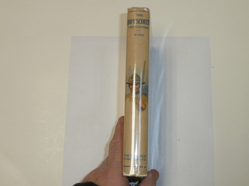 The Boy Scout Firefighters, by George Durston, 1921 First Edition, Hardbound with Dust Jacket, Boy Scout Story Book