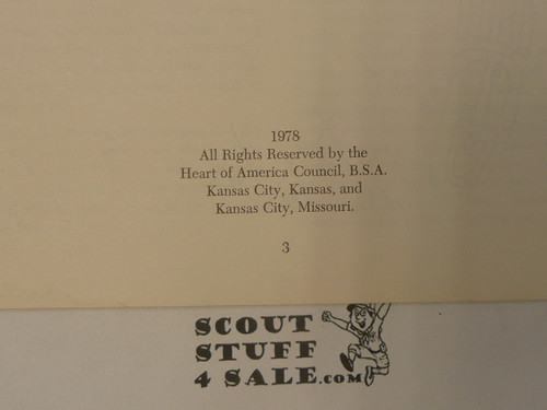 Customs and Traditions of the Tribe of Mic-O-Say, Heart of America Council, 1978, brn cover