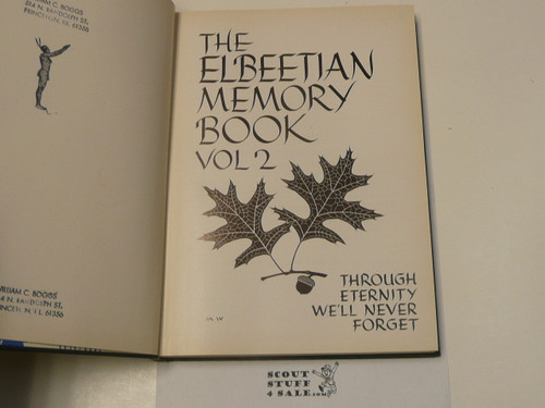 The Elbeetian Book of Memories Volume 2, Lone Scout, 1963