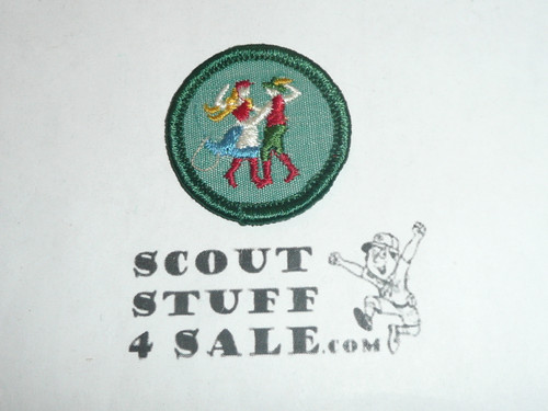 1970's Junior Girl Scout Folk Dancer Proficiency Badge Patch
