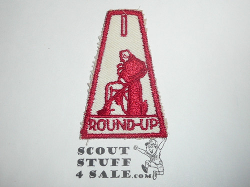 Round-up Patch, Generic BSA issue, George Washington, wht twill with red c/e