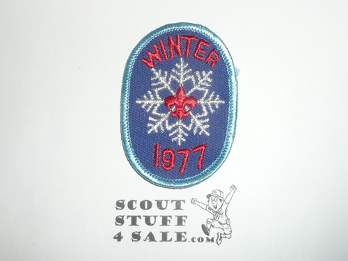 Winter Camp Patch, Generic BSA issue, 1977