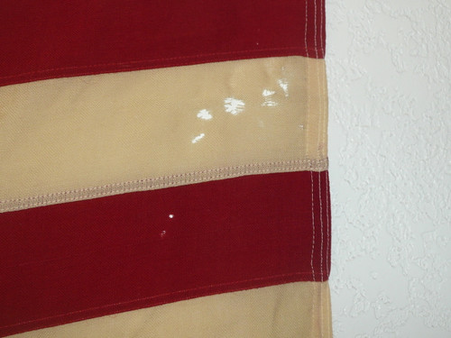 Original 48 star United States Flag, sewn stripes and stars, Linen material, some small holes, 3' x 5', FLG5