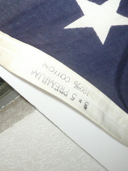 Original 50 star United States Flag, dyed stripes and stars, 3'x5', SM1/FLgBX