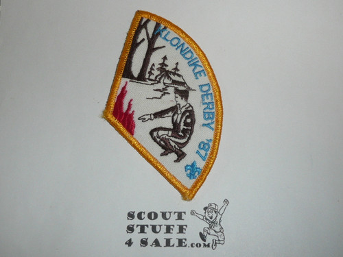 Klondike Derby Patch, Generic BSA Issue, 1987, yellow bdr