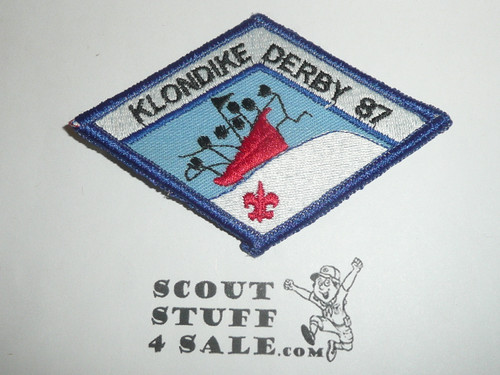 Klondike Derby Patch, Generic BSA Issue, 1987, blue bdr