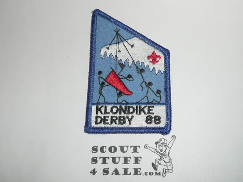 Klondike Derby Patch, Generic BSA Issue, 1988, blue bdr