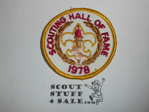 Scouting Hall of Fame, BSA Theme Patch, 1978