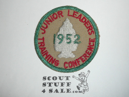 1952 Junior Leaders Training Conference Patch, Generic BSA issue