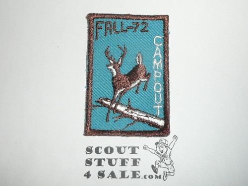 Fall 1972 Campout, BSA Generic Patch, blue twill