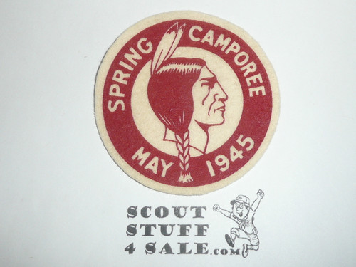 1945 Spring Camporee Felt Patch, Generic BSA issue