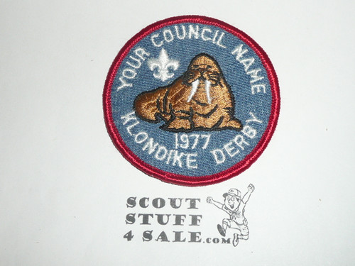 Your Council Name Sample Patch, 1977 Klondike Derby