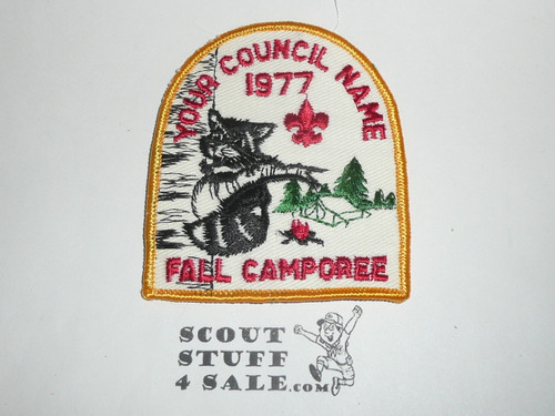 Your Council Name Sample Patch, 1977 Fall Camporee