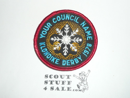 Your Council Name Sample Patch, 1978 Klondike Derby