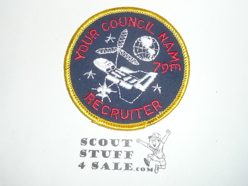 Your Council Name Sample Patch, 1979 Recruiter