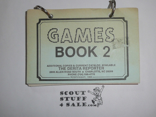 Games Book 2, By The Derita Reporter, 1985, Full of exciting games for Boy Scouts