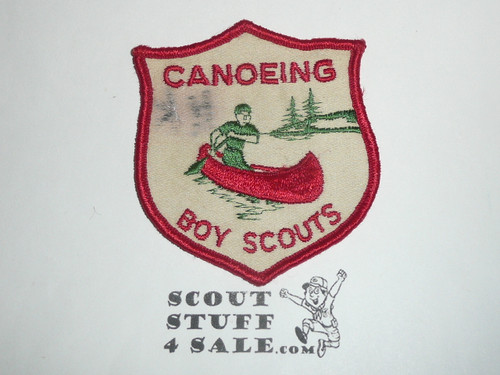 Canoeing Boy Scouts Patch, Generic BSA Activity, spot on patch