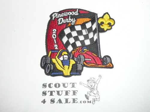 Pinewood Derby 2012 Patch, Generic BSA Cub Scout Patch