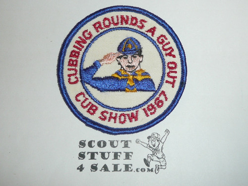 Cubbing Rounds A Guy Out Cub Show 1967 Patch, Generic BSA Cub Scout Patch