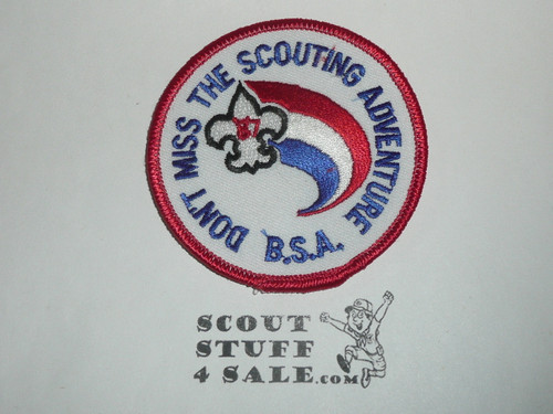 Don't Miss the Scouting Adventure 1987, Generic BSA Patch