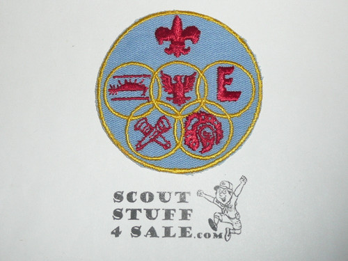 Generic BSA Patch, blue twill with yellow c/e bdr