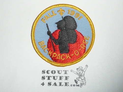 Backpack-o-ree Fall 1991 Patch, Generic BSA Patch