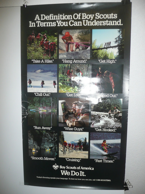 A Definition of Scouting in Terms You Can Understand Poster, Recruiting Poster, 18.5" x 32", #P2