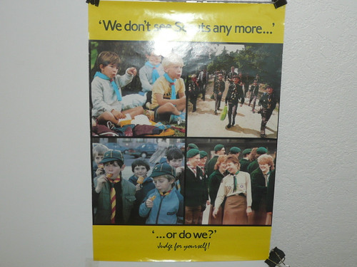 We Don't See Scouts Anymore...Or Do We?, British Recruiting Poster, 12" x 16.5", #P5