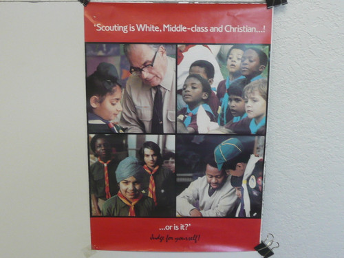 Scouting is White, Middle-class and Christian!...Or is it?, British Recruiting Poster, 12" x 16.5", #P5