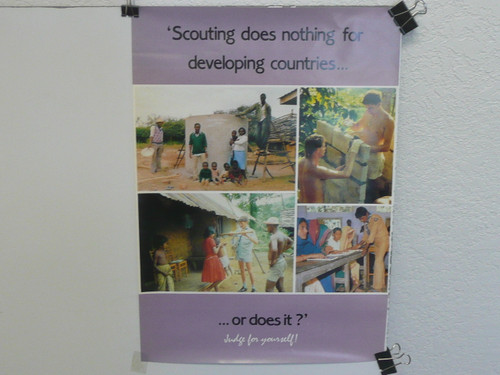 Scouting does nothing for developing countries...or does it?, British Recruiting Poster, 12" x 16.5", #P5