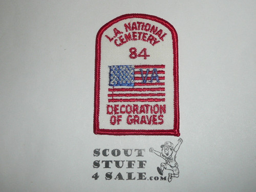 Los Angeles National Cemetery Grave Decoration Patch, Los Angeles Area and Western Los Angeles County Councils, 1984