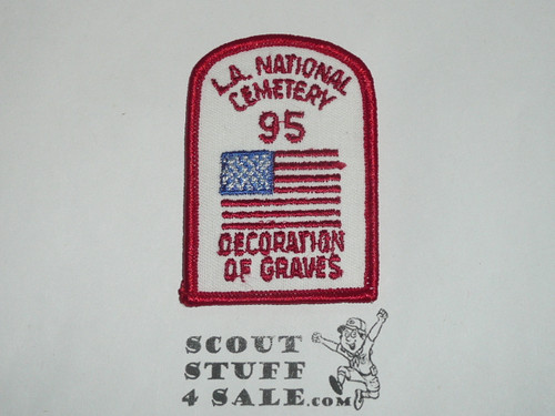 Los Angeles National Cemetery Grave Decoration Patch, Los Angeles Area and Western Los Angeles County Councils, 1995