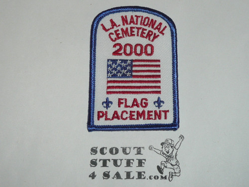 Los Angeles National Cemetery Flag Placement Patch, Los Angeles Area and Western Los Angeles County Councils, 2000