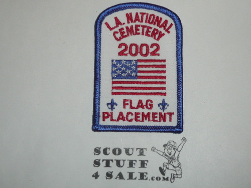 Los Angeles National Cemetery Flag Placement Patch, Los Angeles Area and Western Los Angeles County Councils, 2002