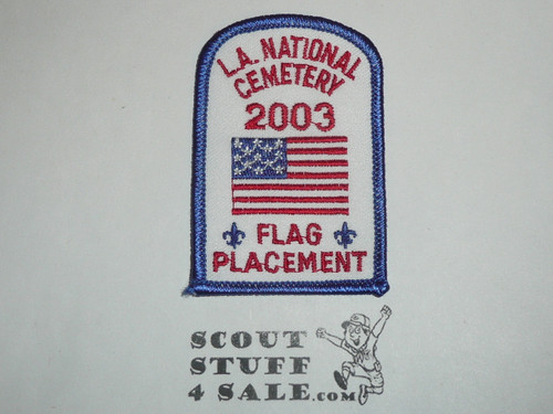 Los Angeles National Cemetery Flag Placement Patch, Los Angeles Area and Western Los Angeles County Councils, 2003